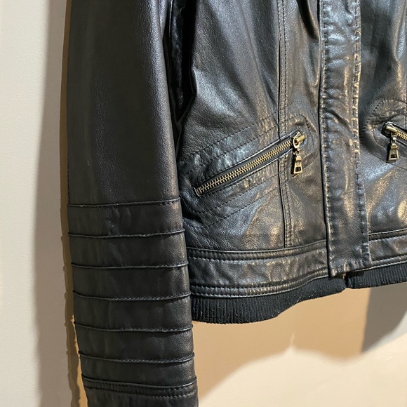 Black Danier Leather Jacket - Picture 3 of 5